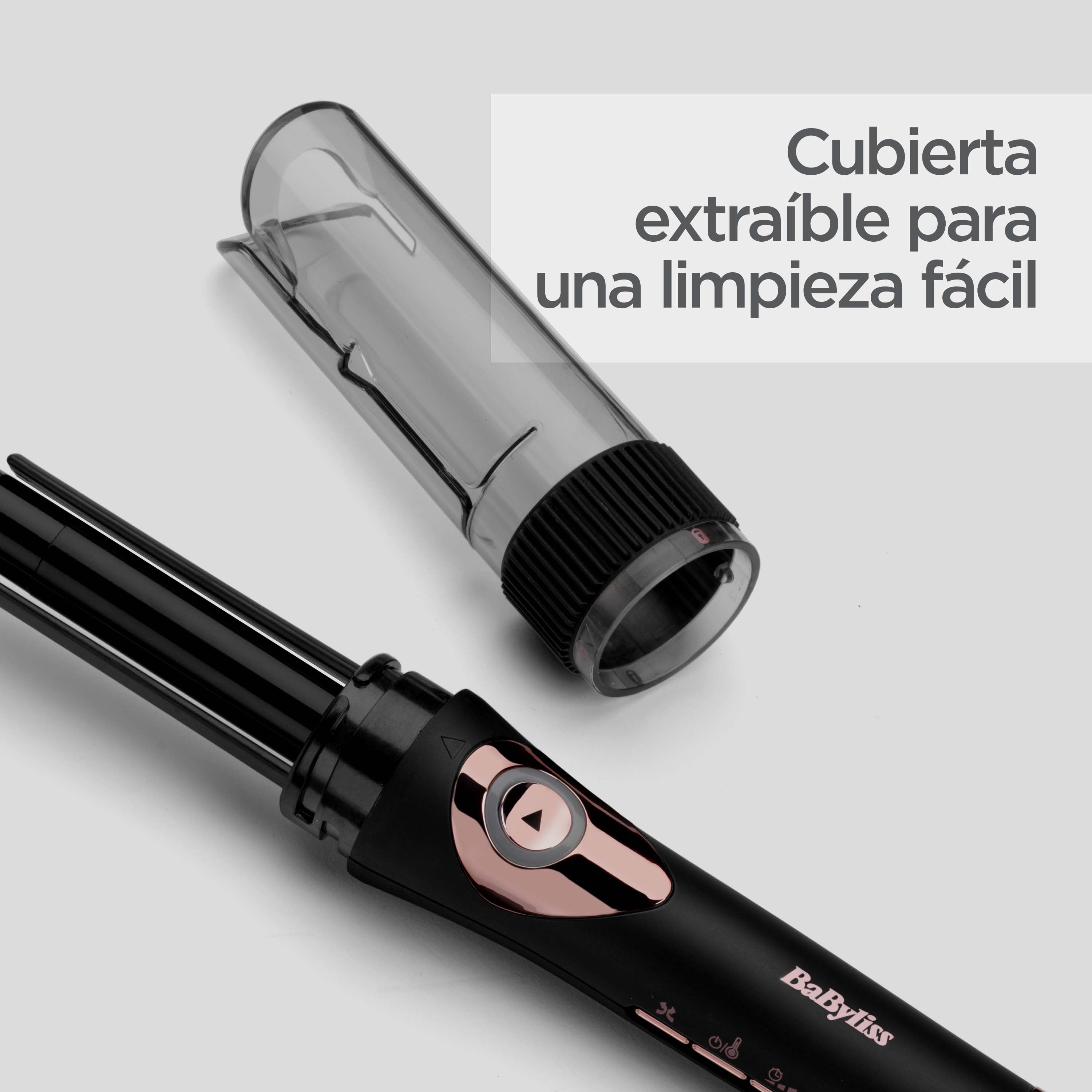 Cubierta extra&iacute;ble para una limpieza f&aacute;cil 